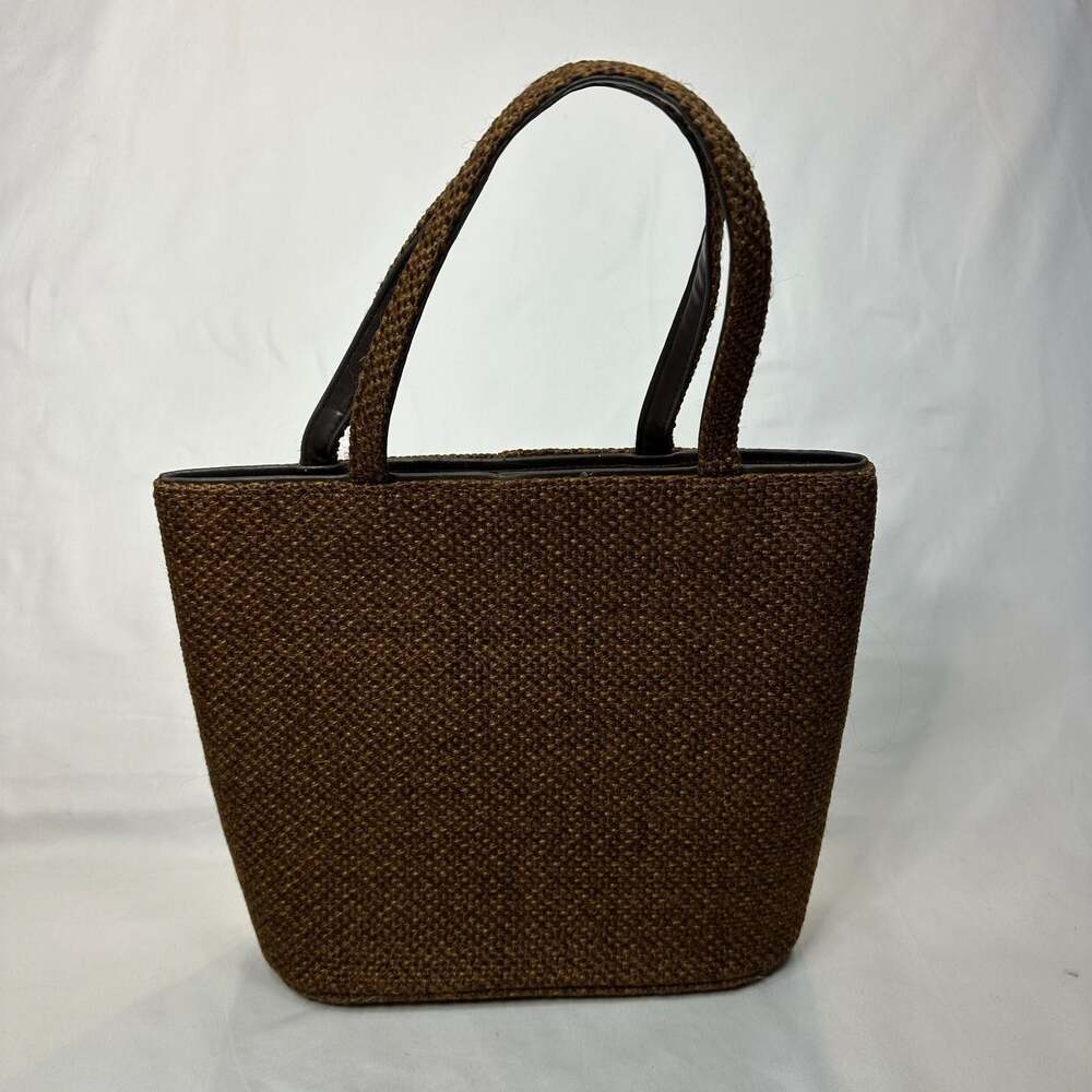 Mid‑Century JR Florida USA Woven Handbag, Structured, Built‑In Coin Purse